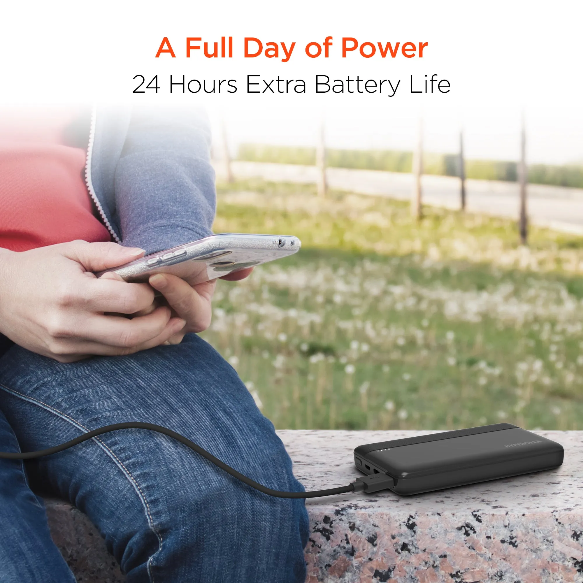 10,000mAh | Fast Charge Power Bank with 20W USB-C PD | Black