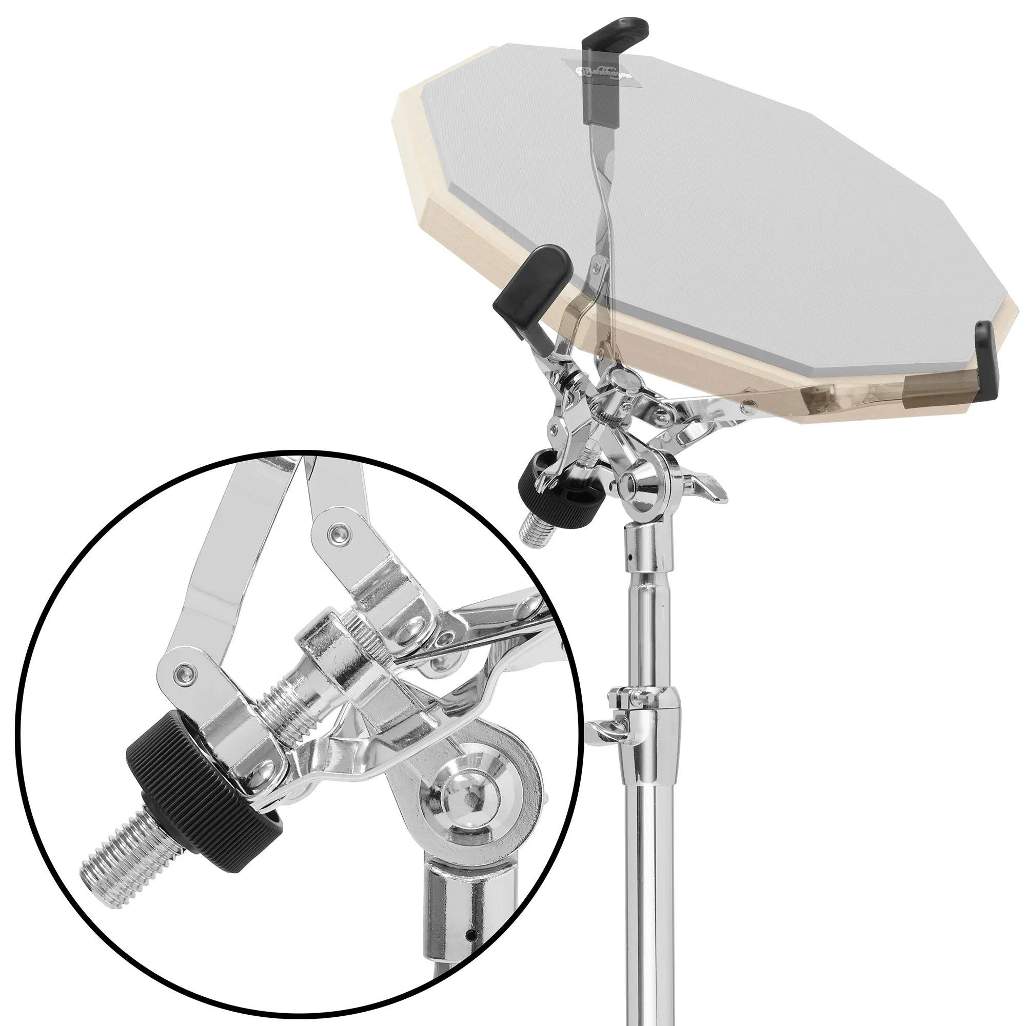 12-Inch Drum Practice Pad Set with Stand