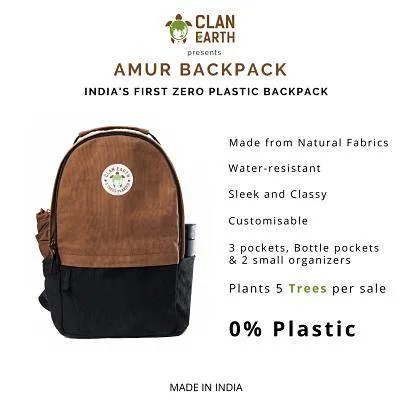 Amur Backpack - Everyday Carry & Laptop Backpack -Walnut Brown