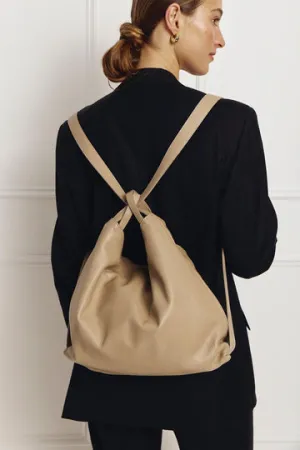 Bella Beige 2-in 1 Convertible Backpack Tote