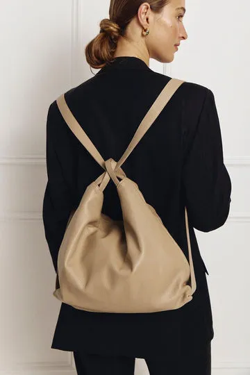 Bella Beige 2-in 1 Convertible Backpack Tote