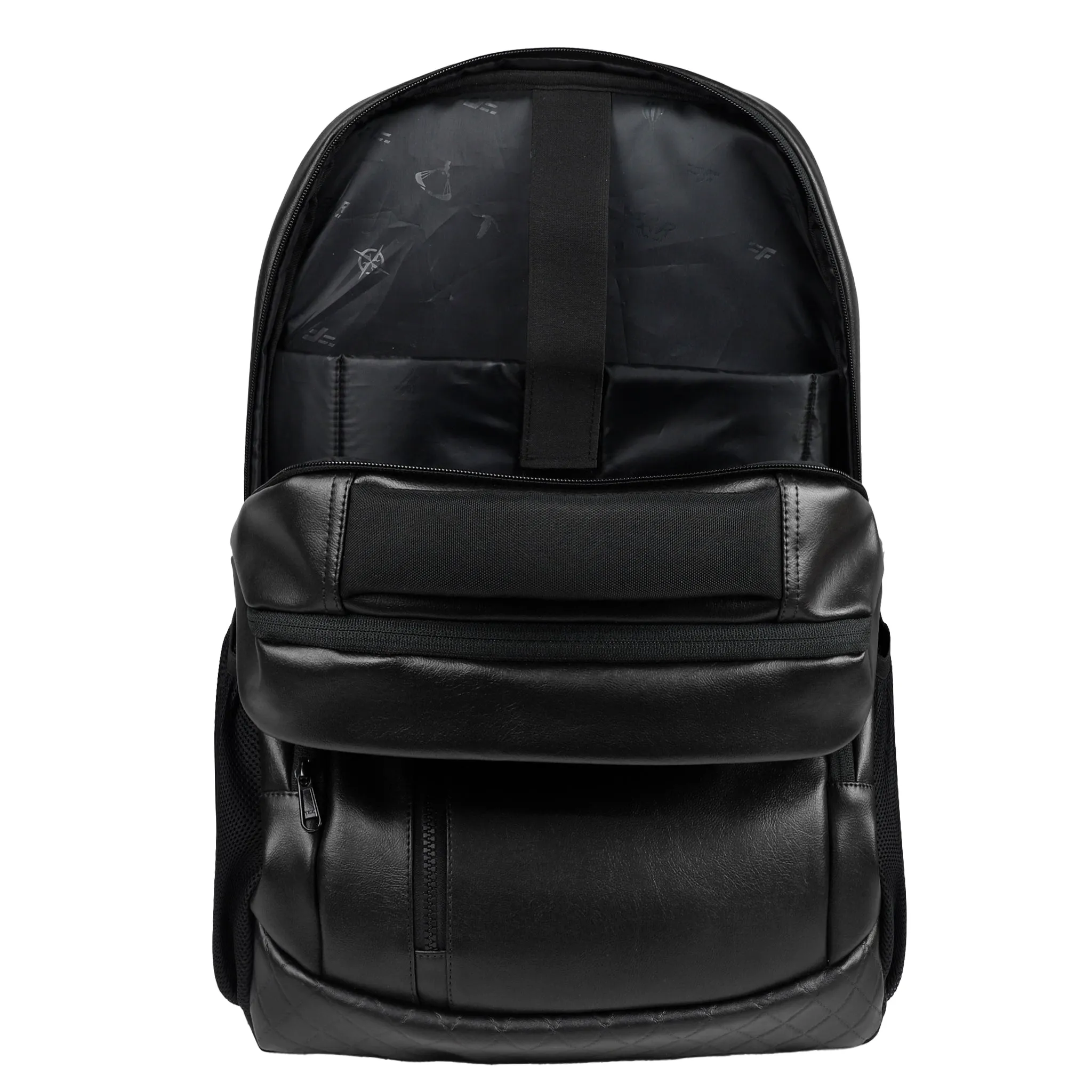 Bering 28L Black Art Leather Laptop Backpack