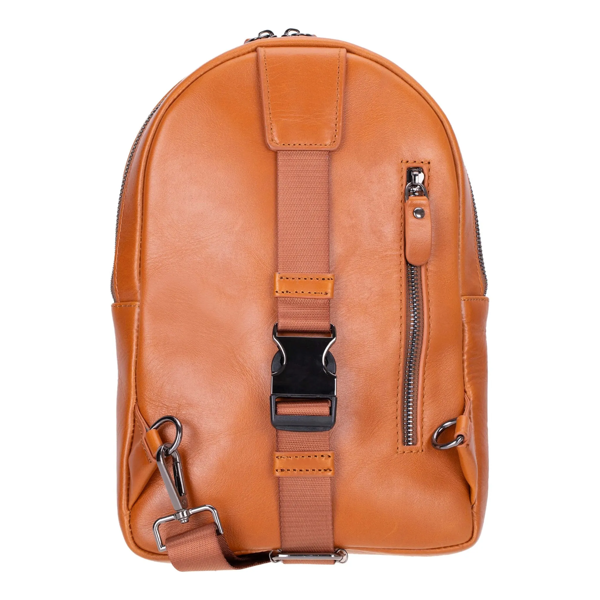 Blake Crossbody Leather Bag, Burnished Tan