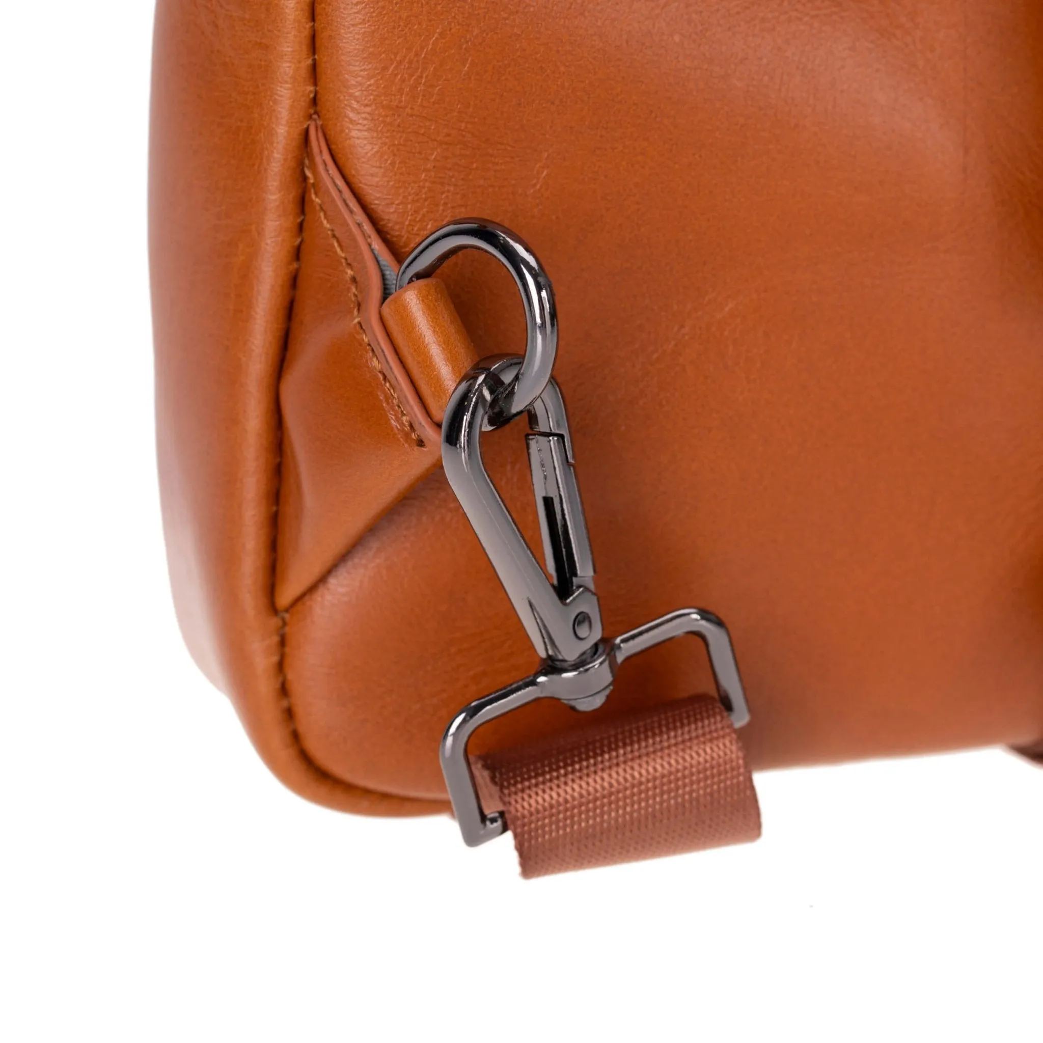 Blake Crossbody Leather Bag, Burnished Tan