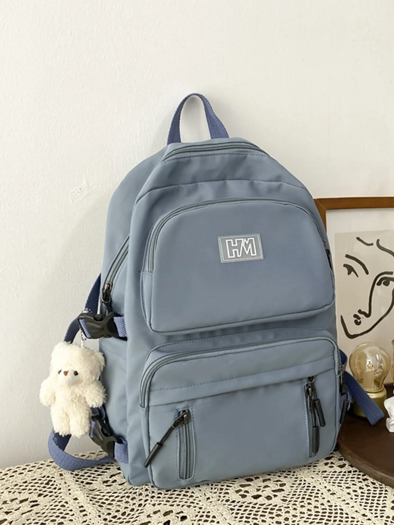 Cartoon Decor Functional Backpack