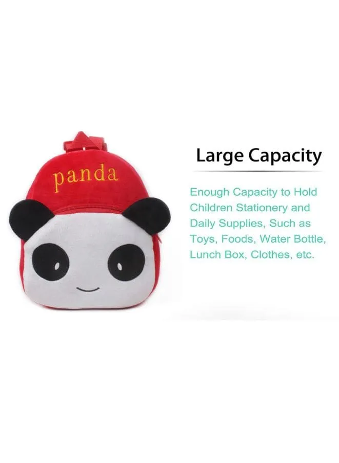 Cute Plush Kids Backpack for School or Kindergarten, Red Panda