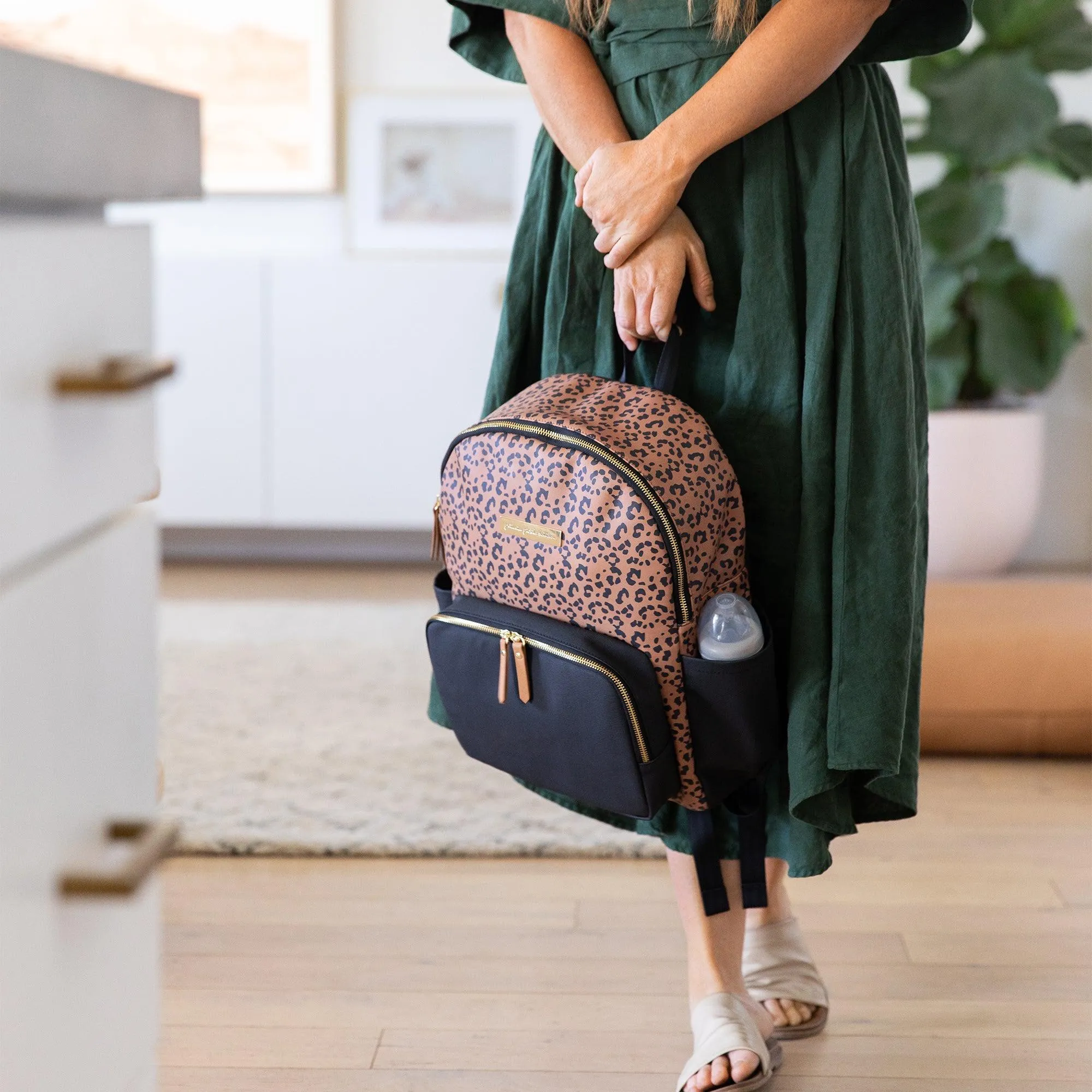 Diaper Backpack 5-Piece Set in Leopard | District