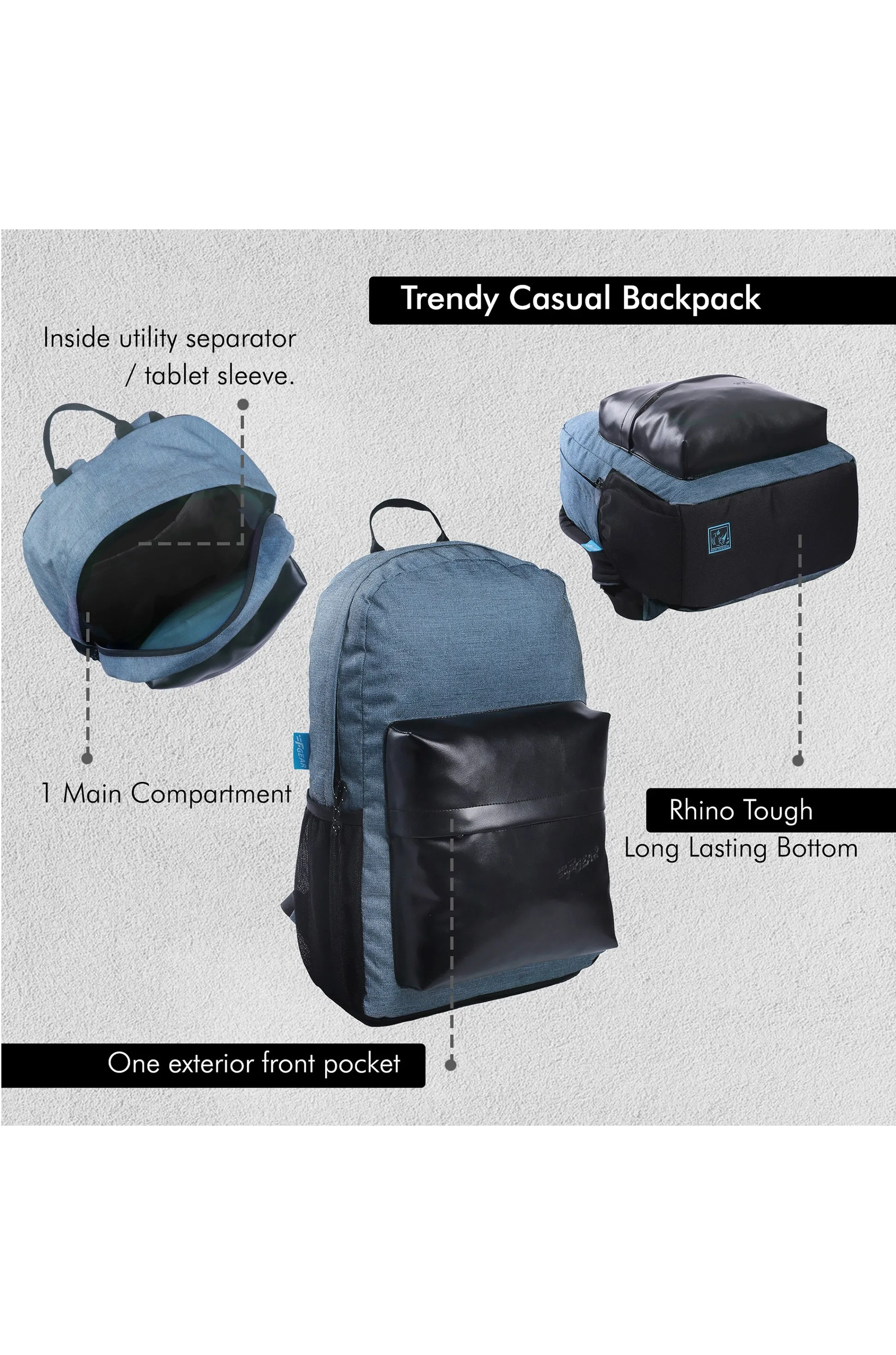 Emprise 23L Melange Blue Black Backpack