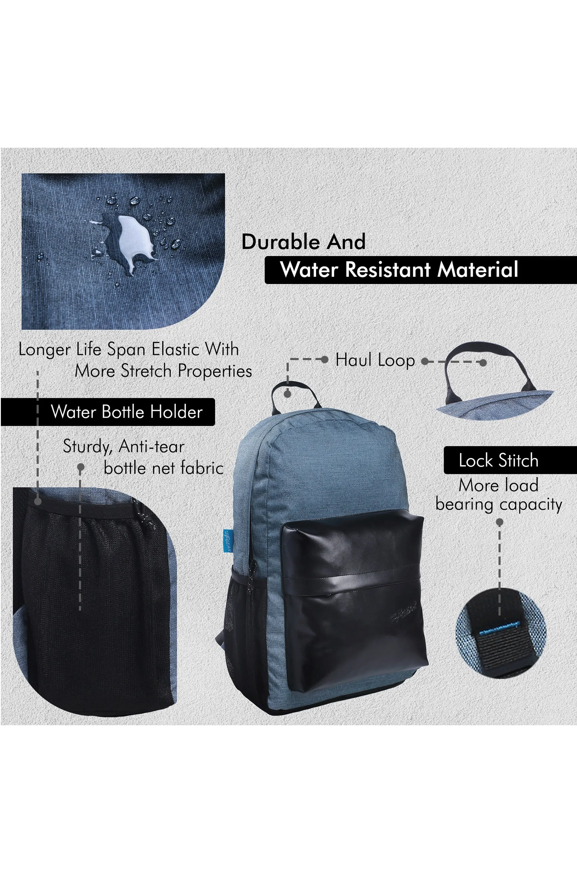 Emprise 23L Melange Blue Black Backpack