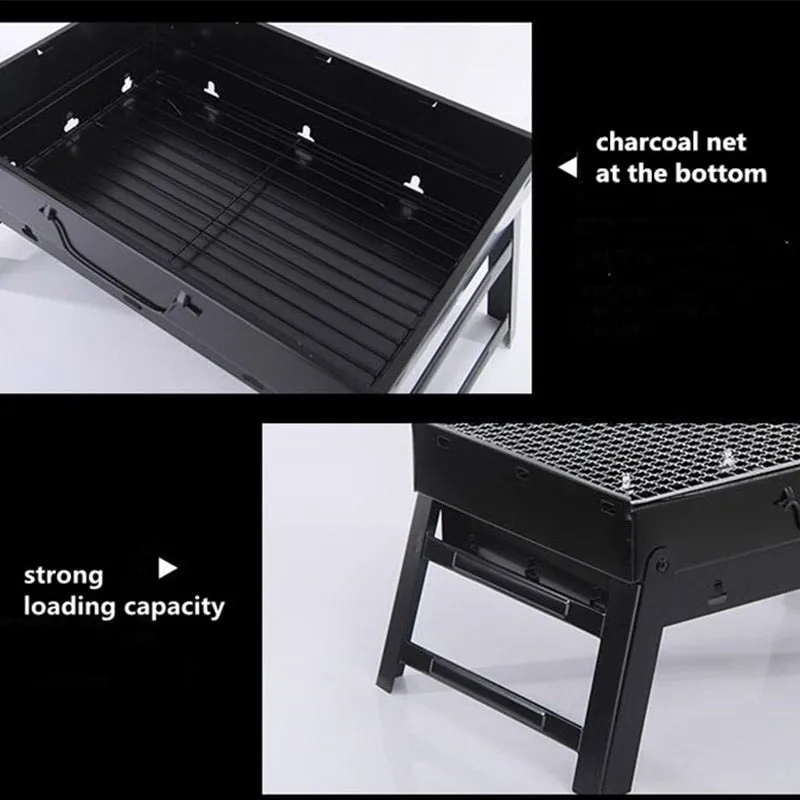 Folding Charcoal Grill Portable Outdoor Grill for BBQ Picnic