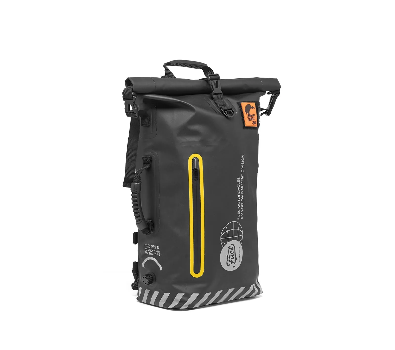 Fuel Motorcycles Expedition Backpack Black/Yellow