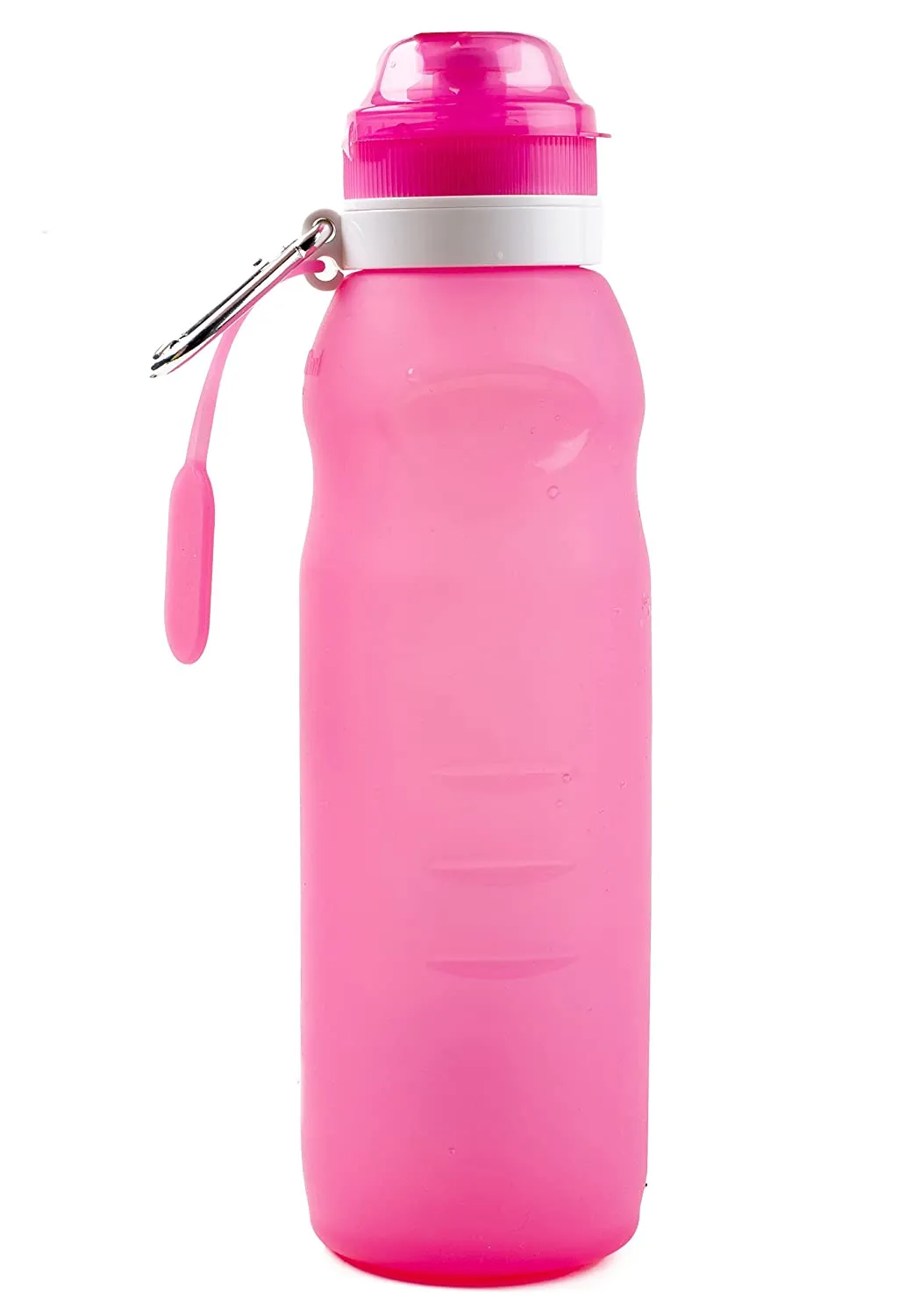 Importikaah I Collapsible Silicone Water Bottle I Sports Outdoor Travel Camping Foldable Bottle Canteen 20oz