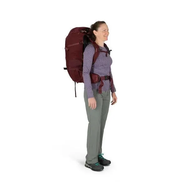 Osprey Fairview Trek Backpack 50 Litre Women's Specific Hiking and Travel Pack With Free Airport Cover/Raincover