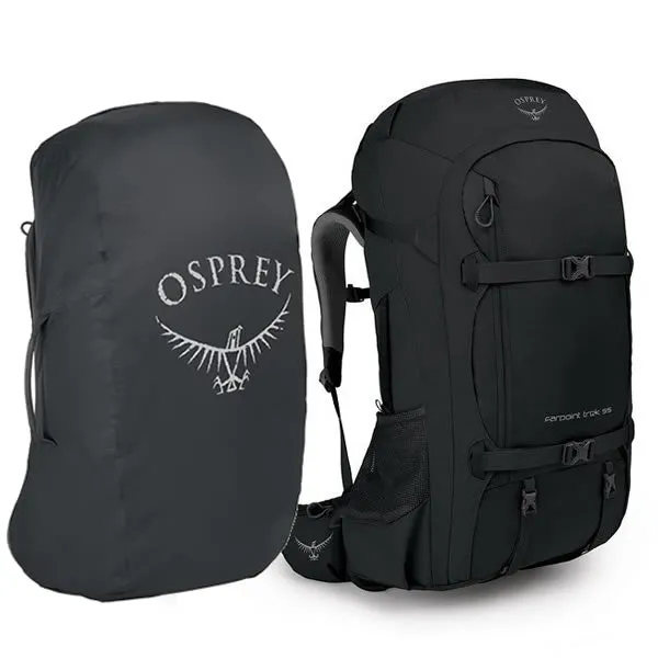 Osprey Farpoint Trek 55 Litre Travel and Hiking Backpack With Free Airport Cover/Raincover