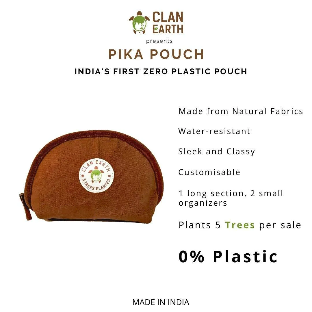 Pika Pouch - Plastic-free & Cruelty -free Organizer - Navy Blue