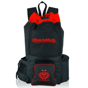 Promo: Deluxe Mesh Gym Bag Black/Red (Over-Shoulder)