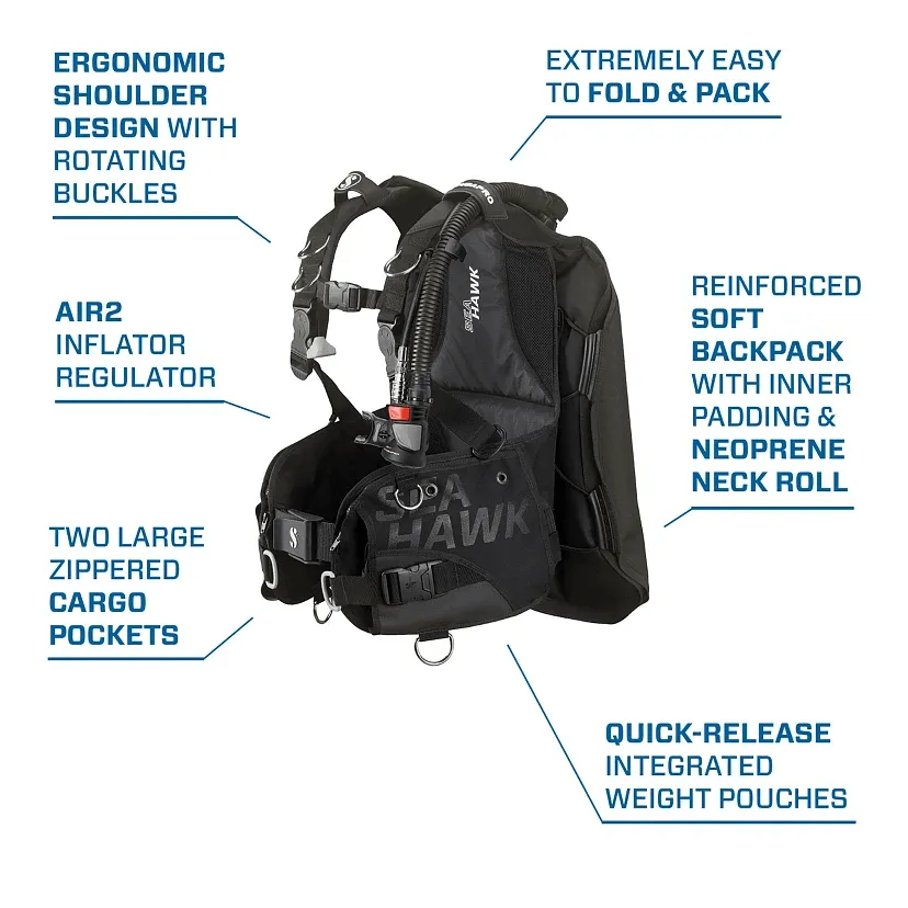 Scubapro Seahawk 2 BCD With AIR2 - Enhanced Diving Experience