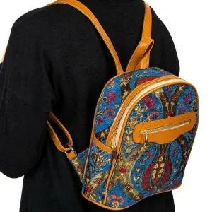 Sky Blue Turkish tribal Travel backpack