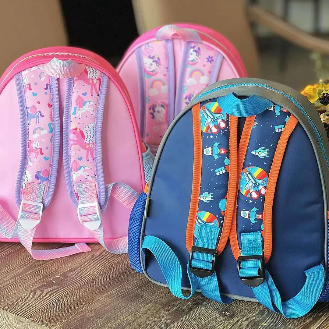 Toddler Back Pack With Cute Zipper Pouches