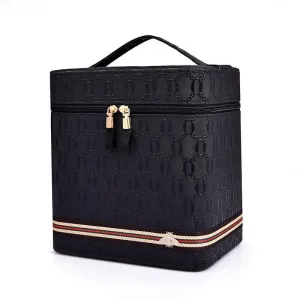 trendy stylish in vogue vintage fashion portable large volume storage cosmetic bag for home and traveling