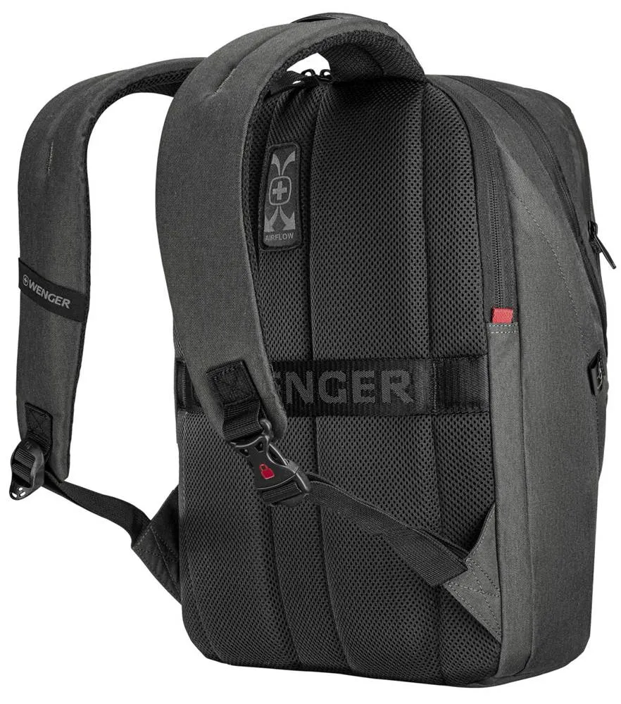 Wenger MX ECO Light 16" Laptop Backpack with Tablet Pocket - Charcoal